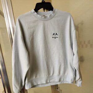 H&M Balance & Wellness Club Cotton Blend Light Blue Sweatshirt Size M